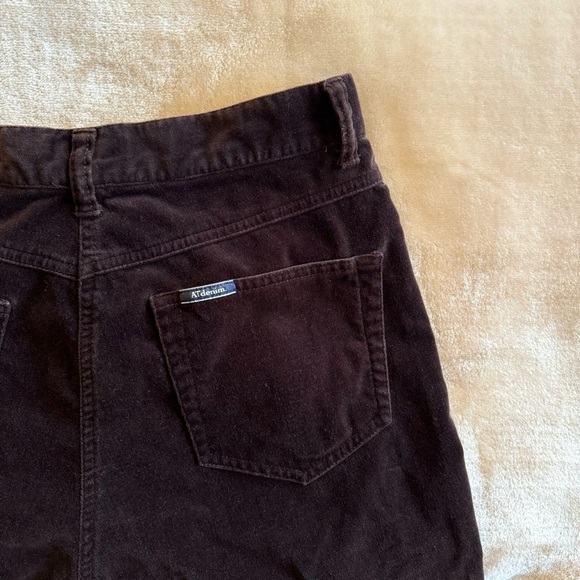 Vintage Brown Slim Velvet Pants - Picture 7 of 7